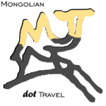 Mongolian dot travel logo